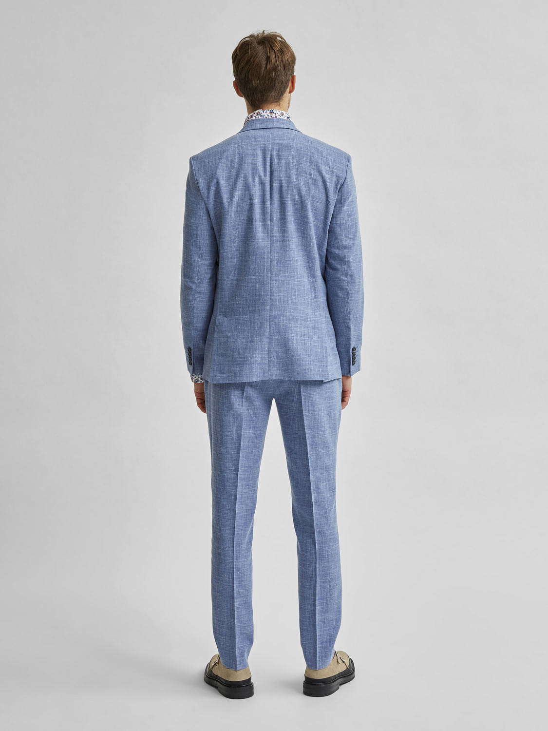 Light Blue Slim Fit Suit Blazer