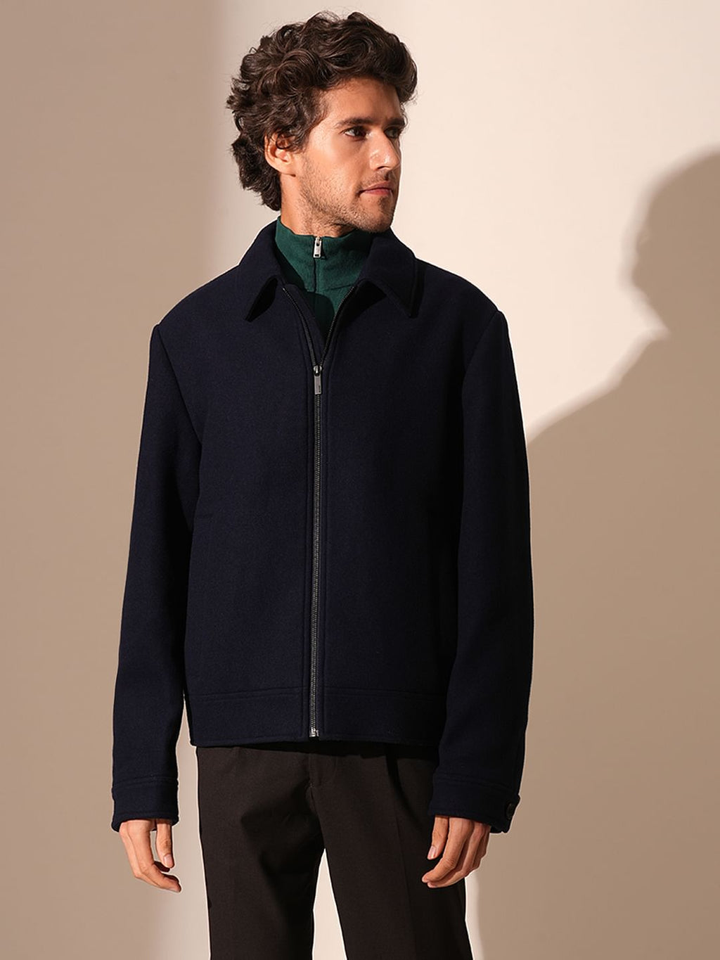 HeRIN CYE Feels zip up blouson ブラック ヘリンドットサイ HeRIN.CYE 
