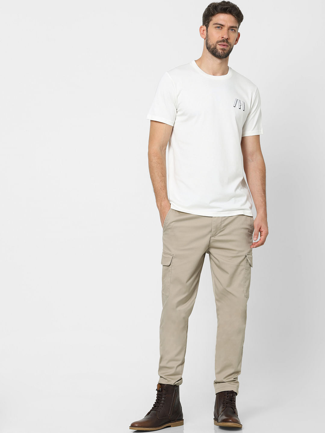 White Organic Cotton Crew Neck T-Shirt