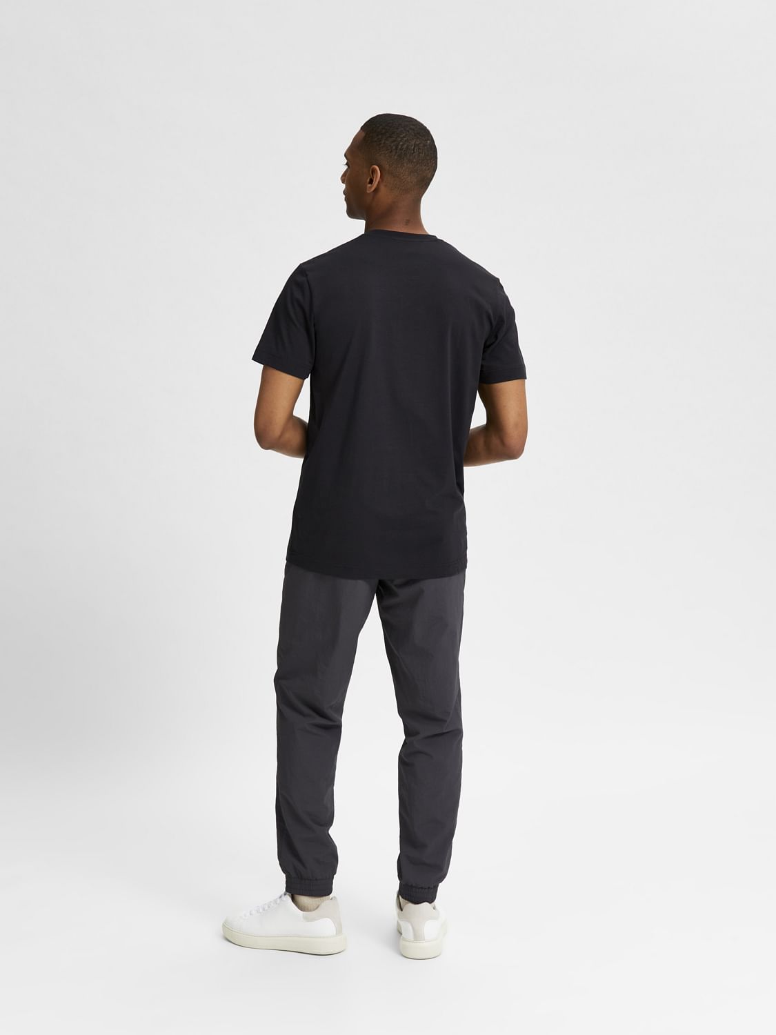 Black Organic Cotton Crew Neck T-Shirt