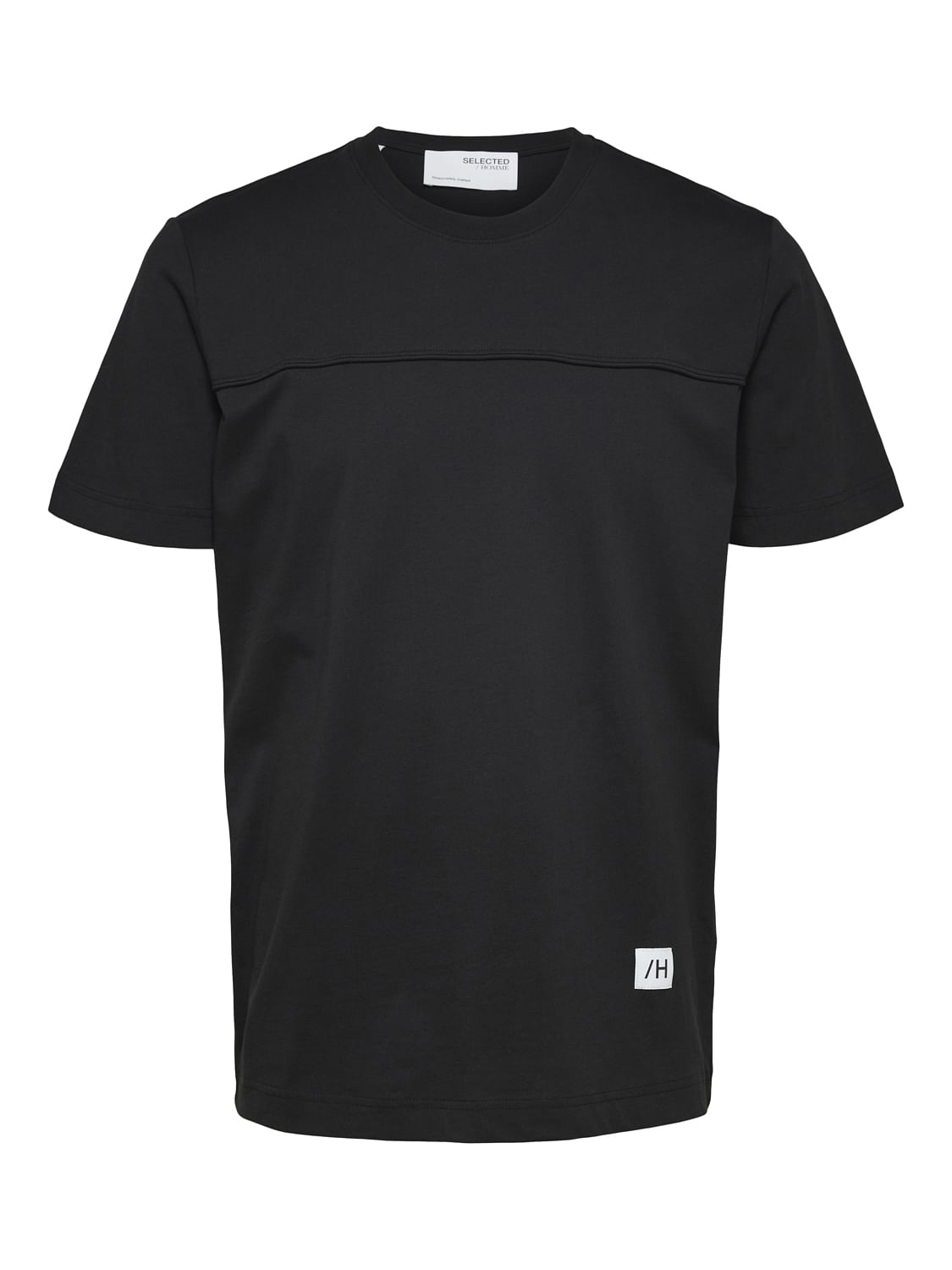 Black Organic Cotton Crew Neck T-Shirt