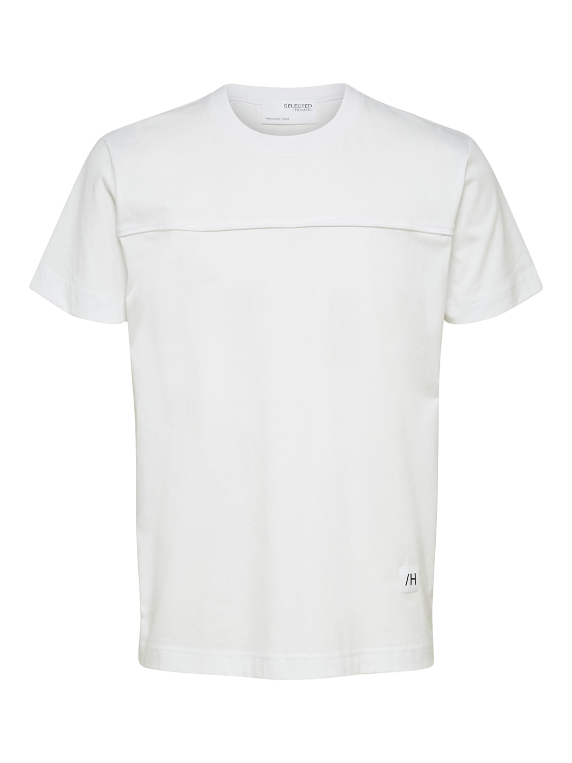 White Organic Cotton Crew Neck T-Shirt