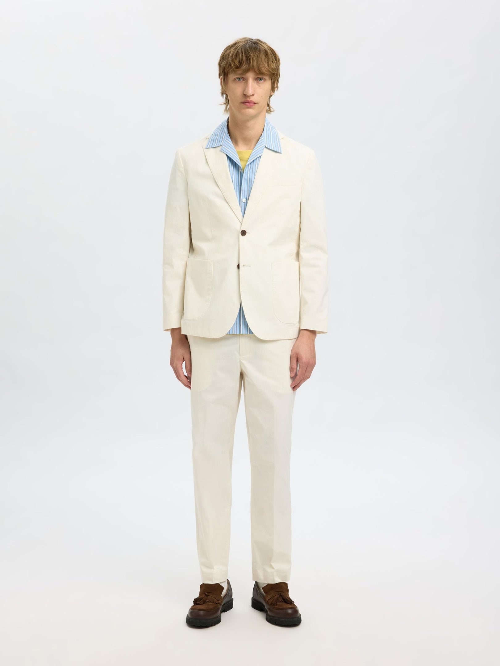 Egret Regular Fit Tailored trousers