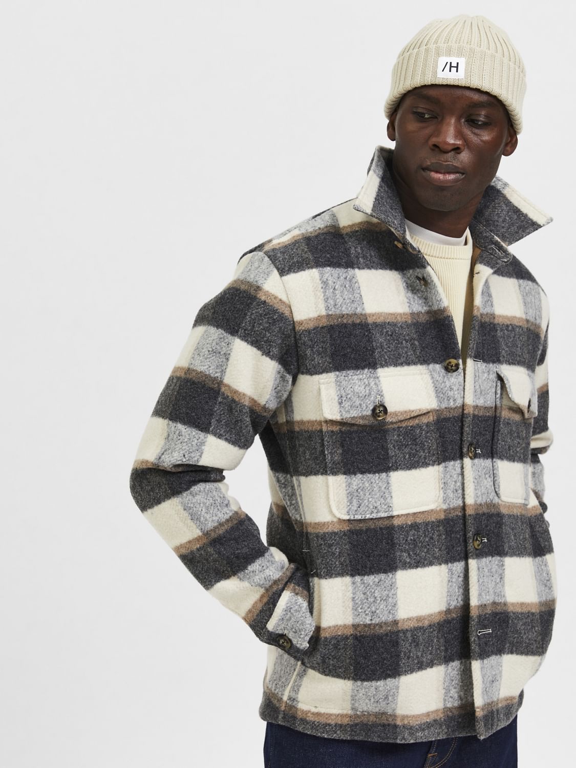 Brown Check Overshirt