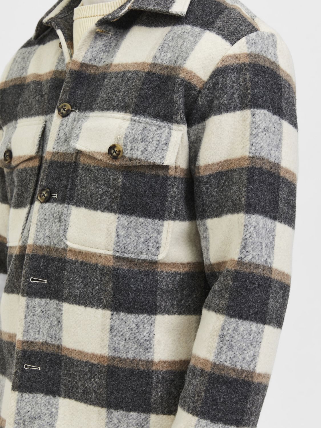 Brown Check Overshirt