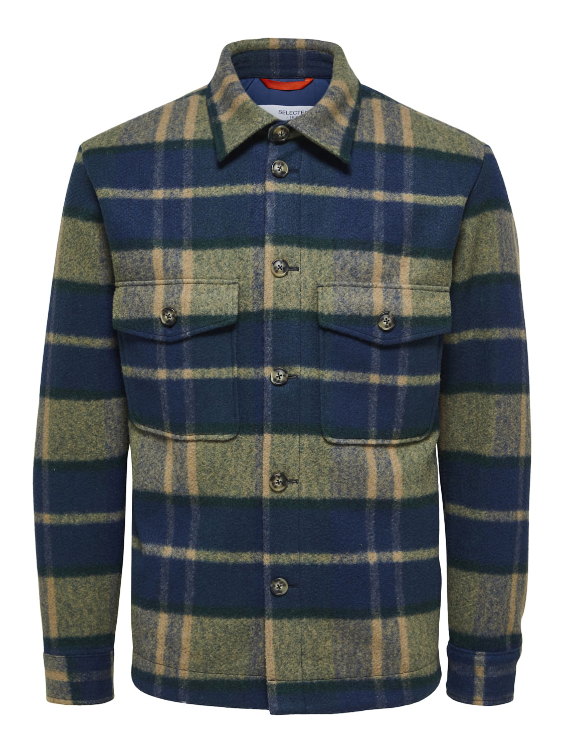 Dark Green Check Overshirt