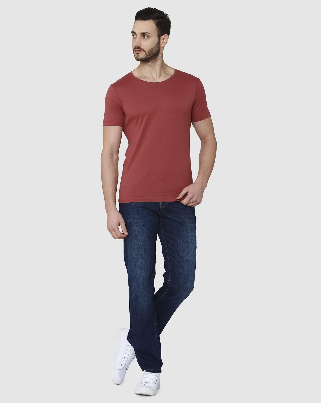 Red Crew Neck T-Shirt