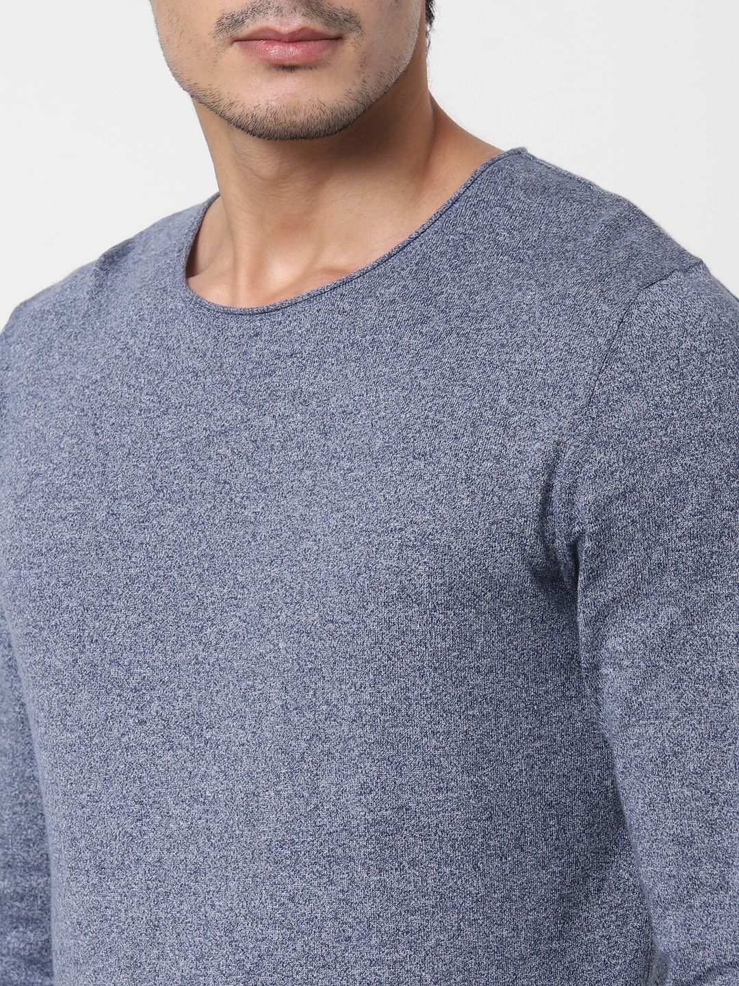 Blue Crew Neck T-Shirt