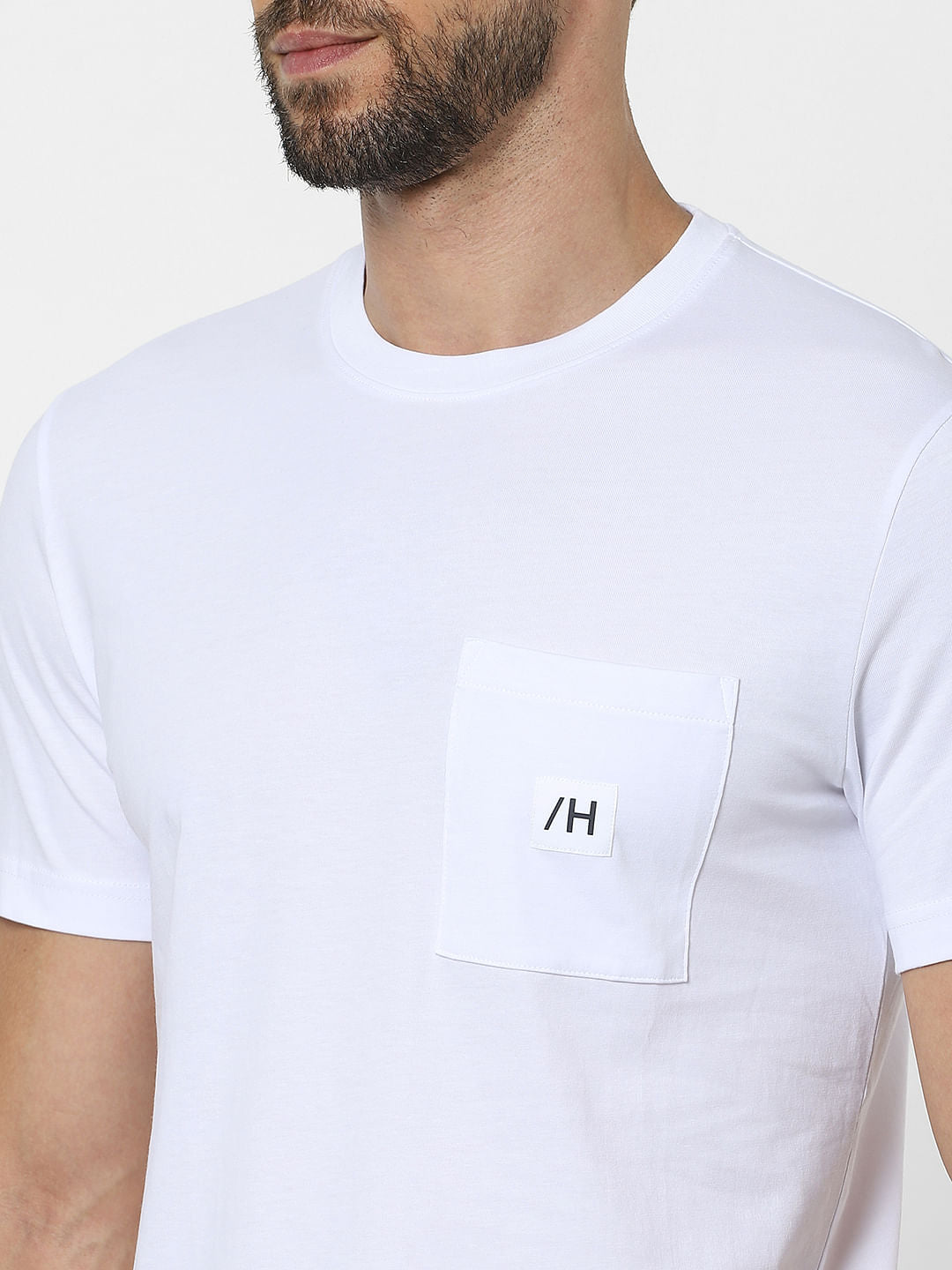 White Organic Cotton Crew Neck T-Shirt