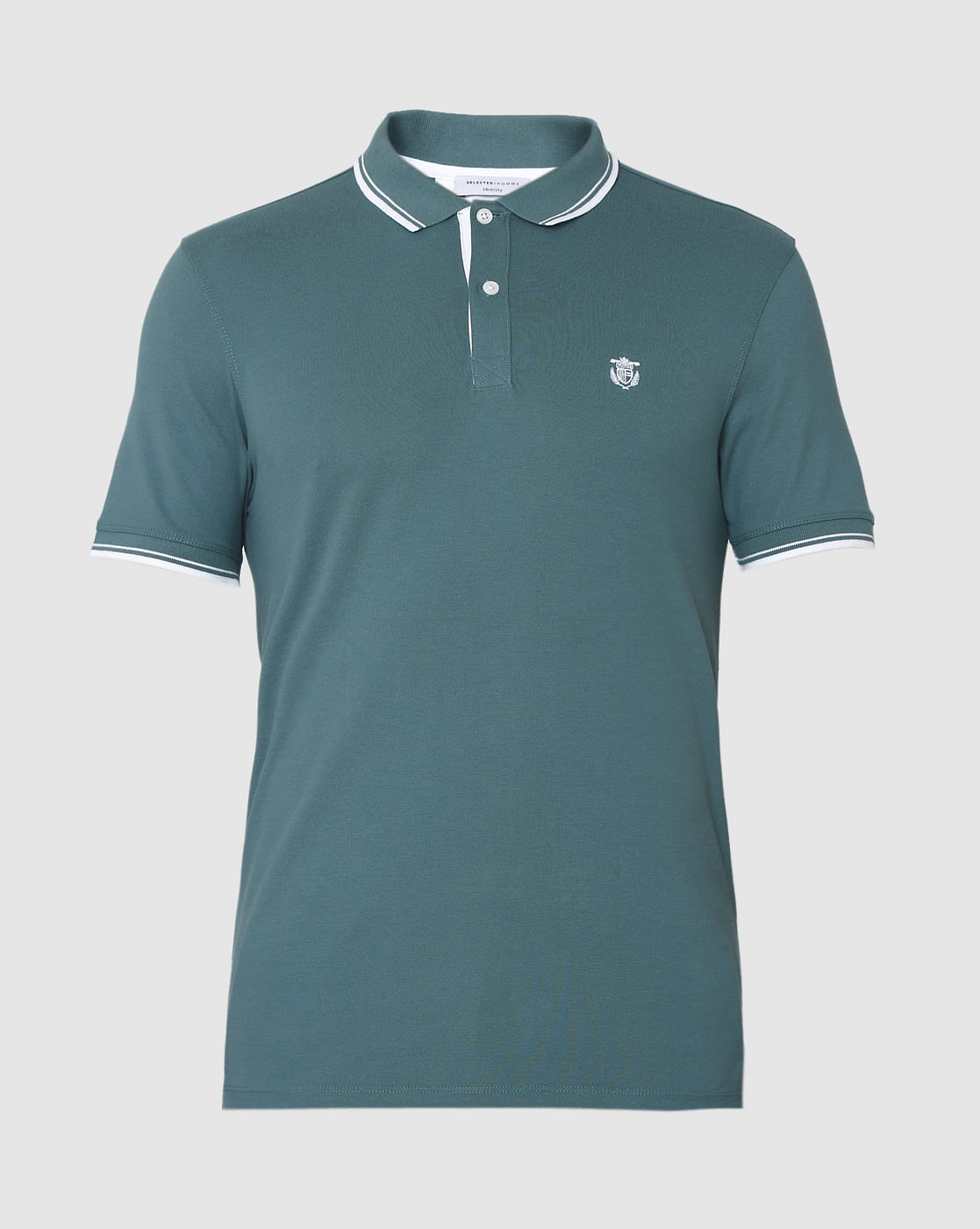 Green Polo Neck T-Shirt