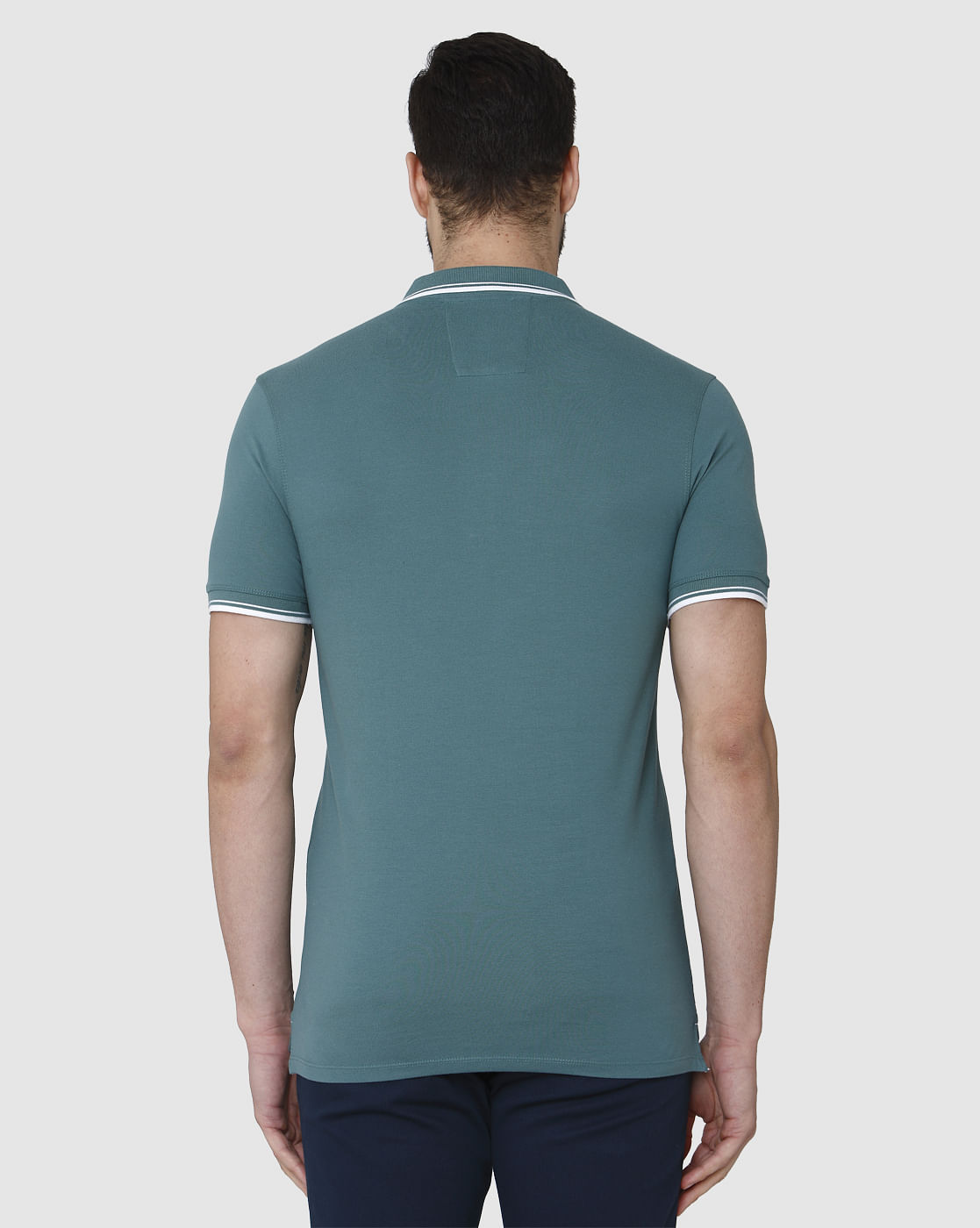 Green Polo Neck T-Shirt