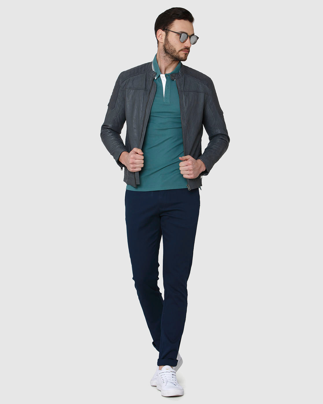 Green Polo Neck T-Shirt