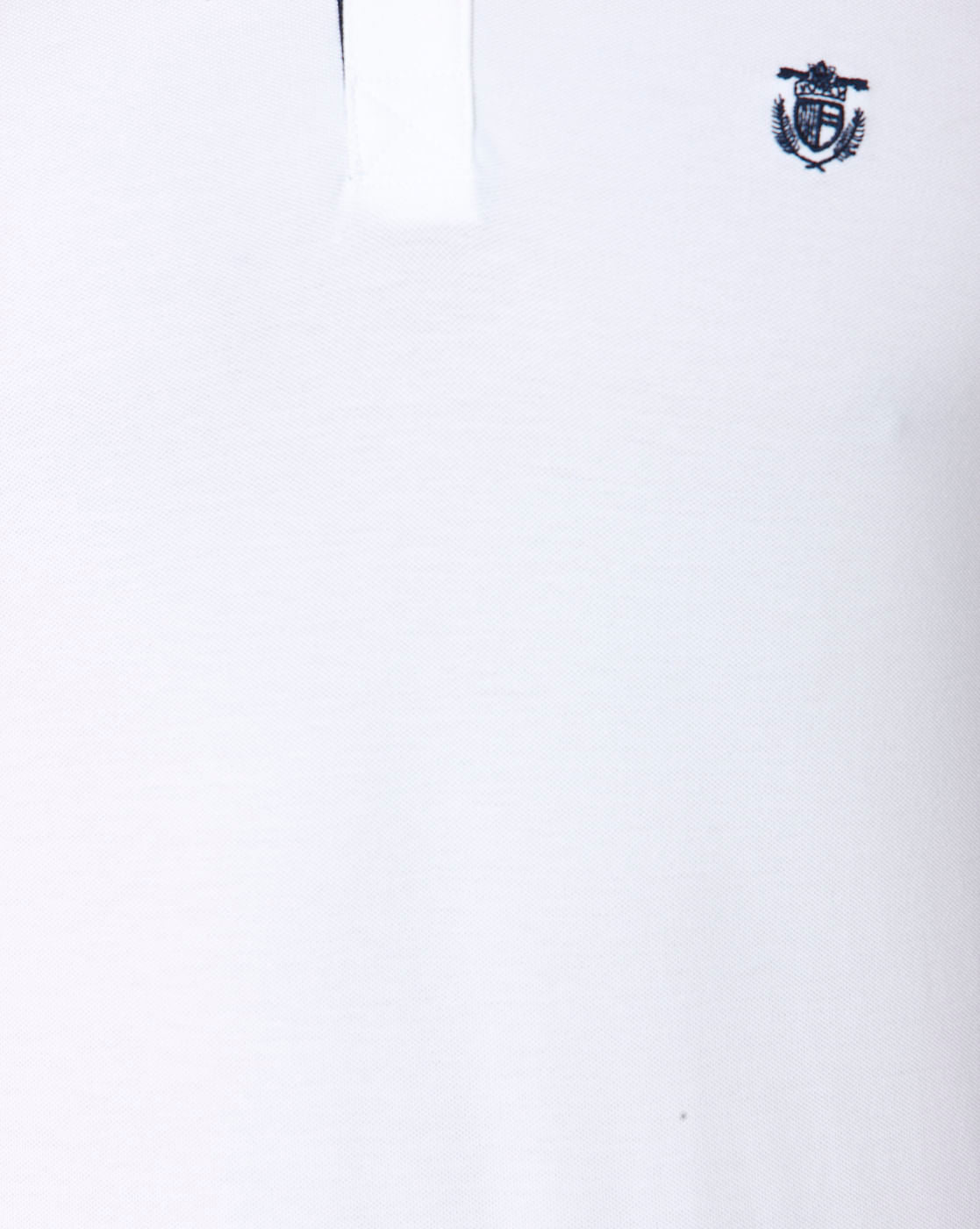 White Polo Neck T-Shirt
