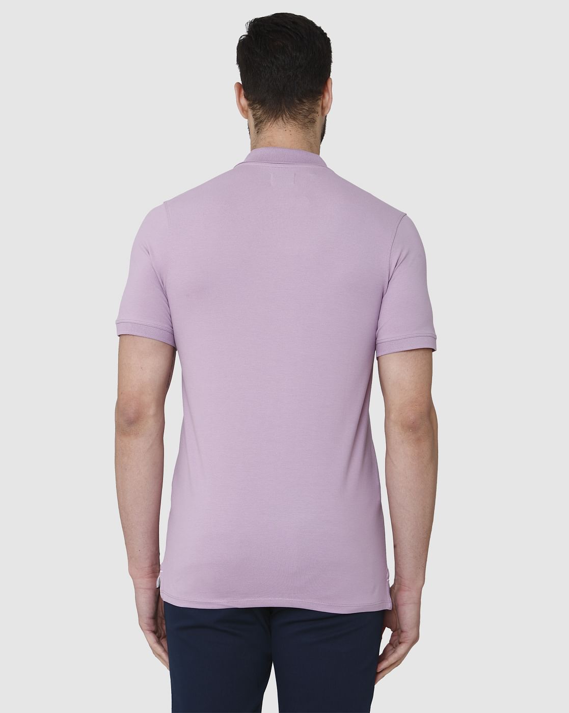 Purple Polo Neck T-Shirt
