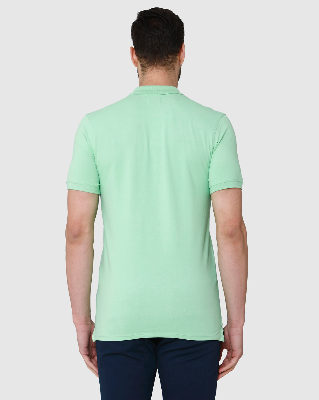 Green Polo Neck T-Shirt
