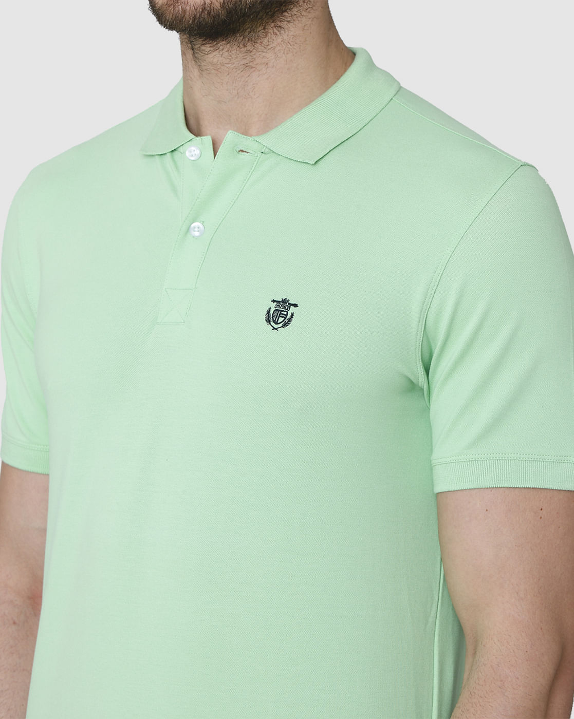 Green Polo Neck T-Shirt