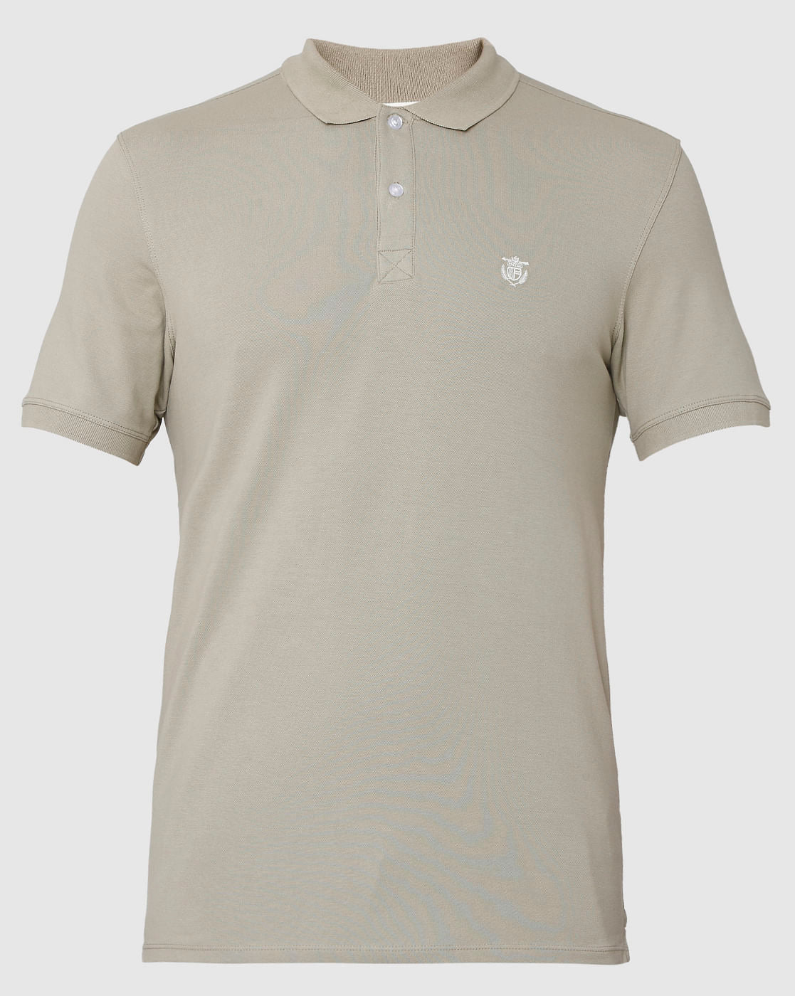 Brown Polo Neck T-Shirt