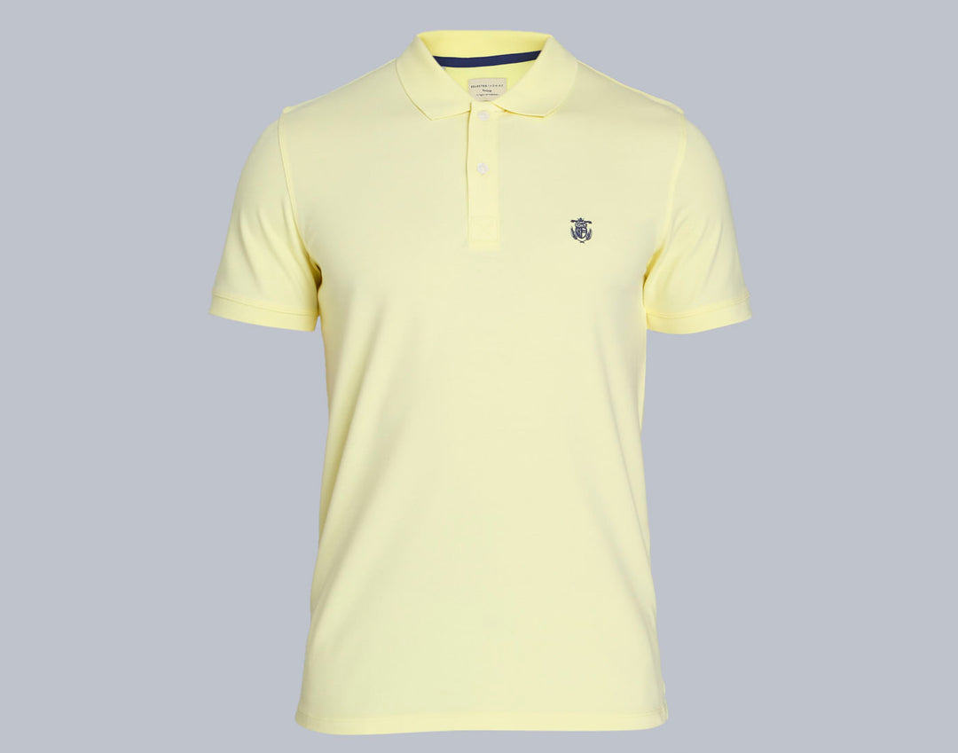 Yellow Polo Neck T-Shirt