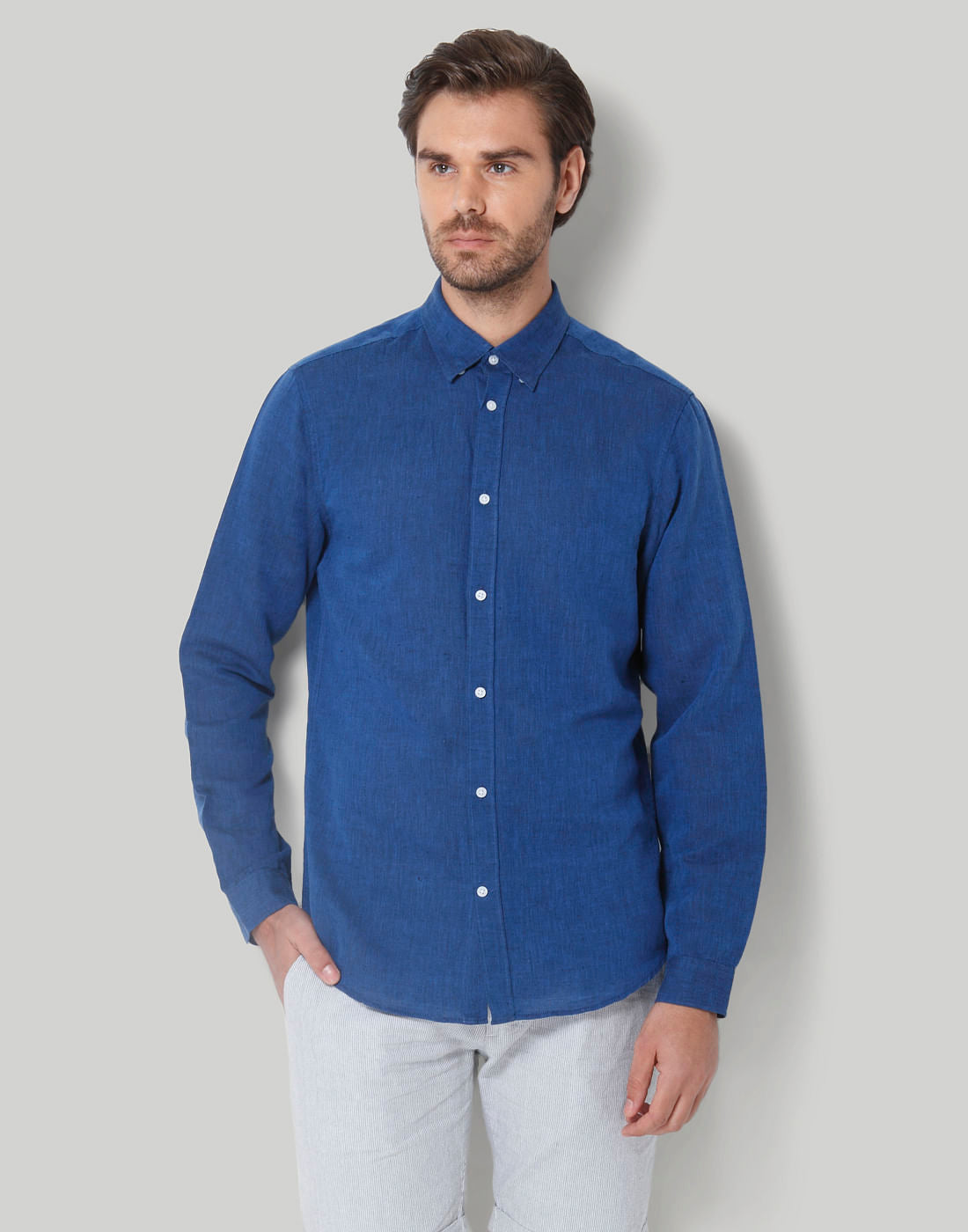 Blue Full Sleeves Shirt