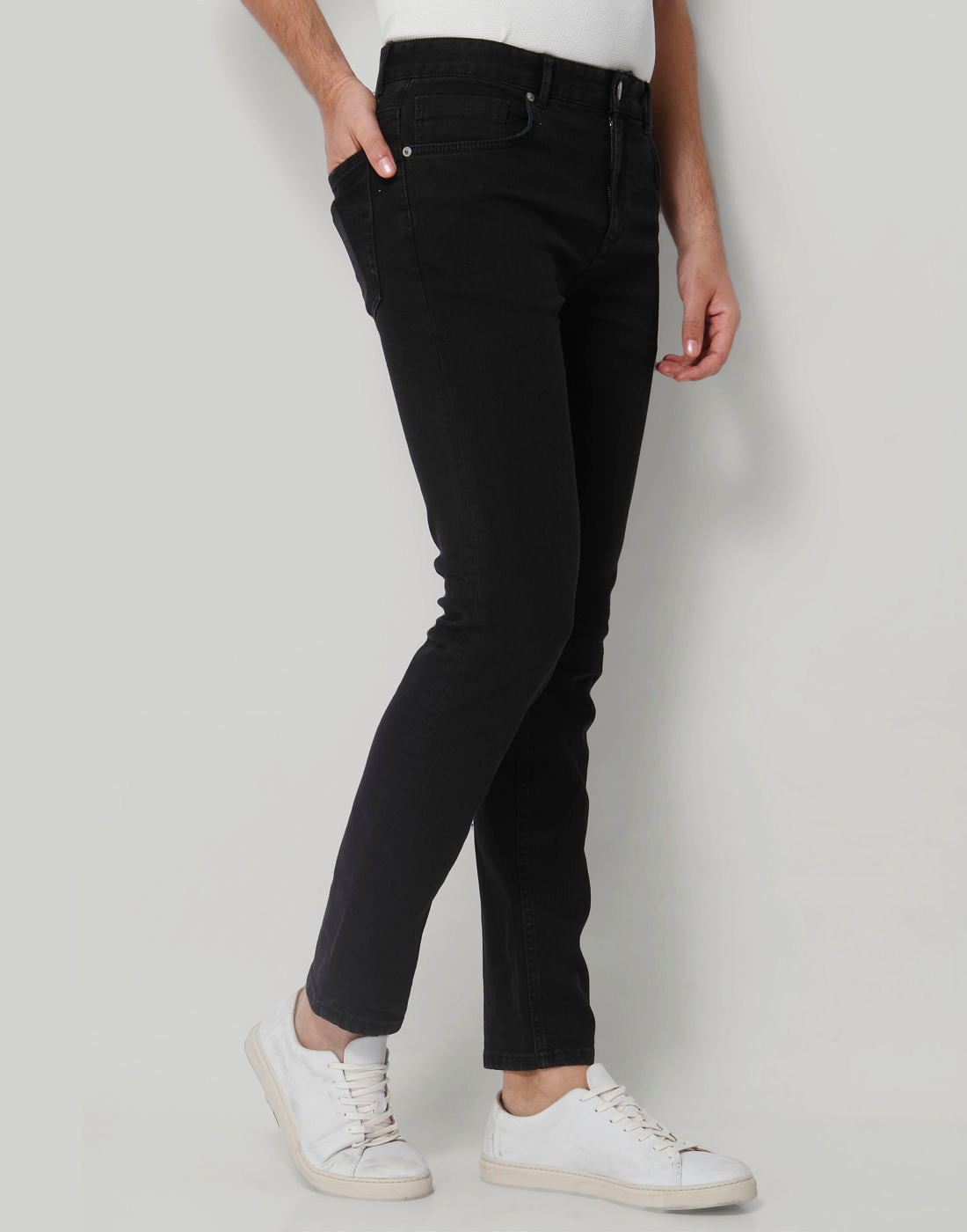 Black Regular Fit Jeans