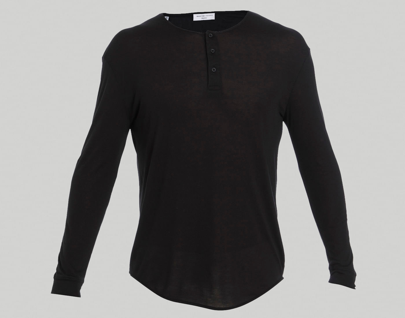 Black Henley T-Shirt
