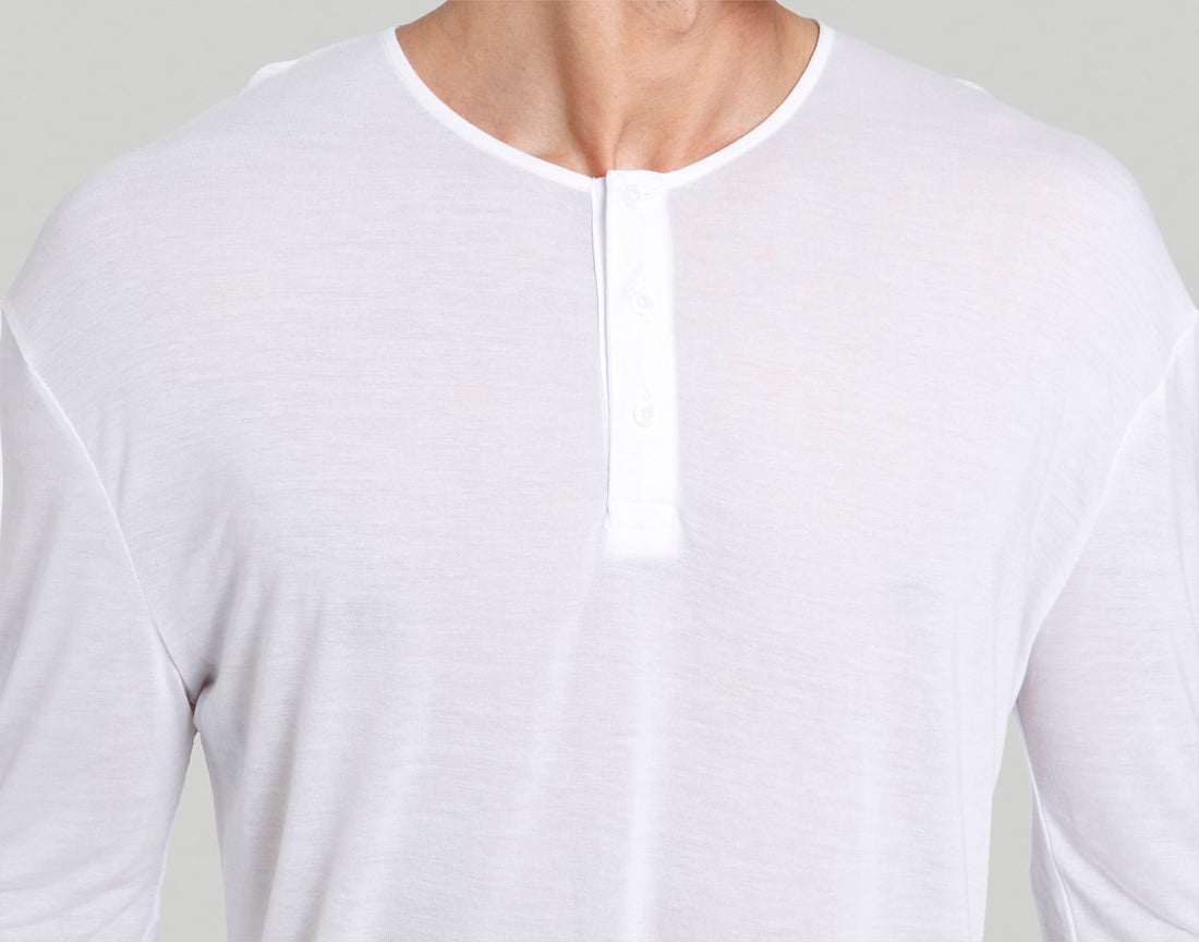 White Henley T-Shirt
