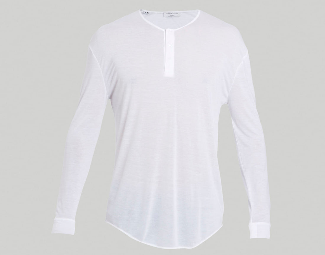 White Henley T-Shirt