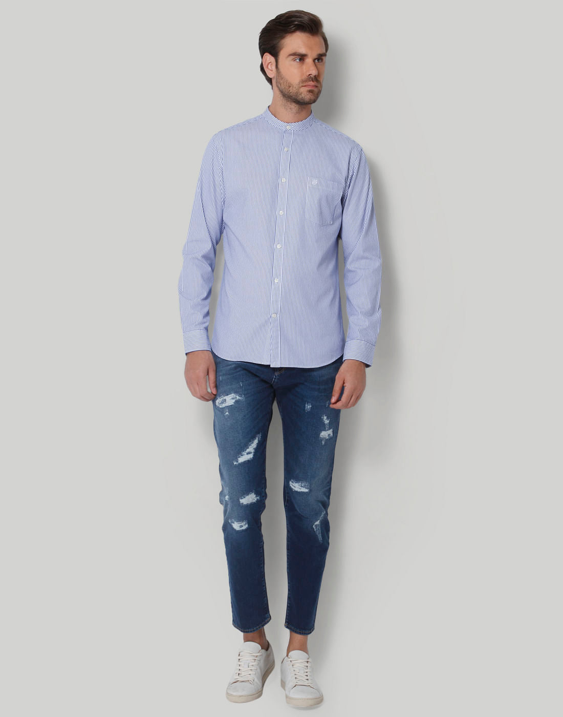 White Full Sleeves Shirt