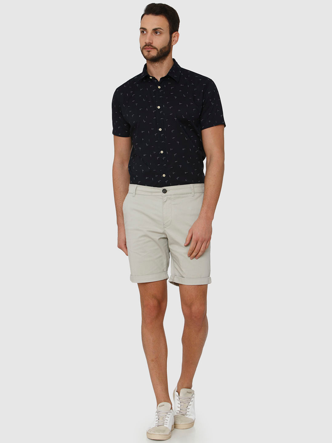 Light Grey Chino Shorts
