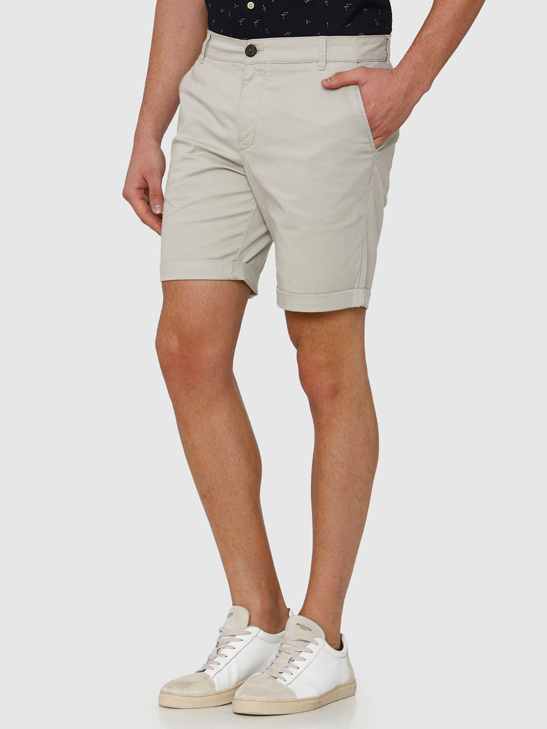 Light Grey Chino Shorts