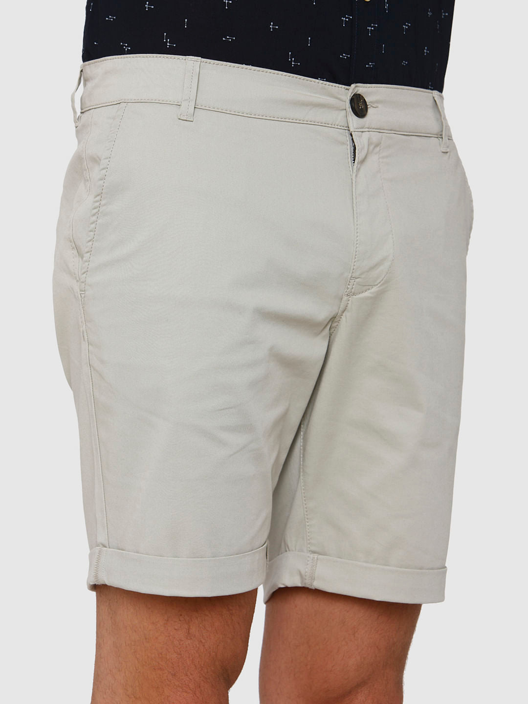 Light Grey Chino Shorts