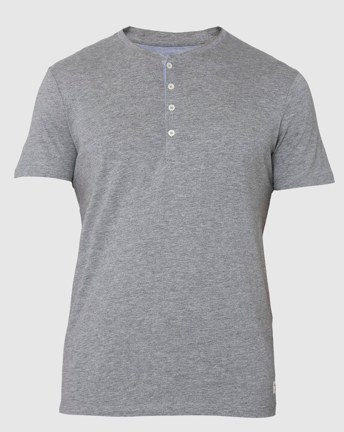 Grey Henley T-Shirt