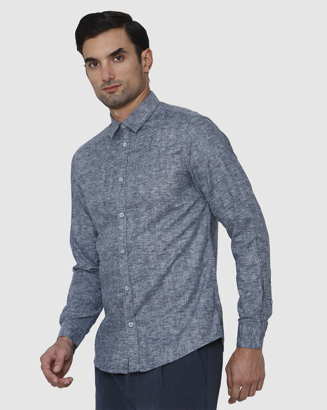 Blue Full Sleeves Shirt