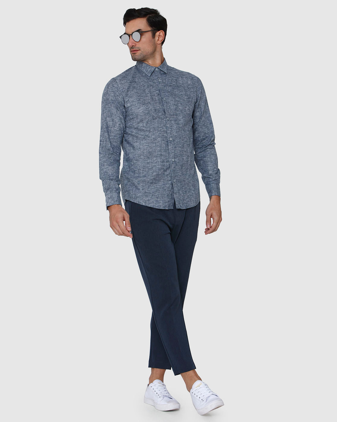 Blue Full Sleeves Shirt