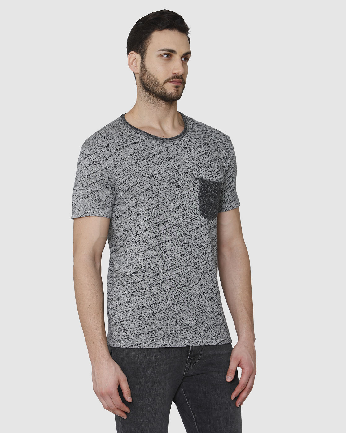 Grey Crew Neck T-Shirt