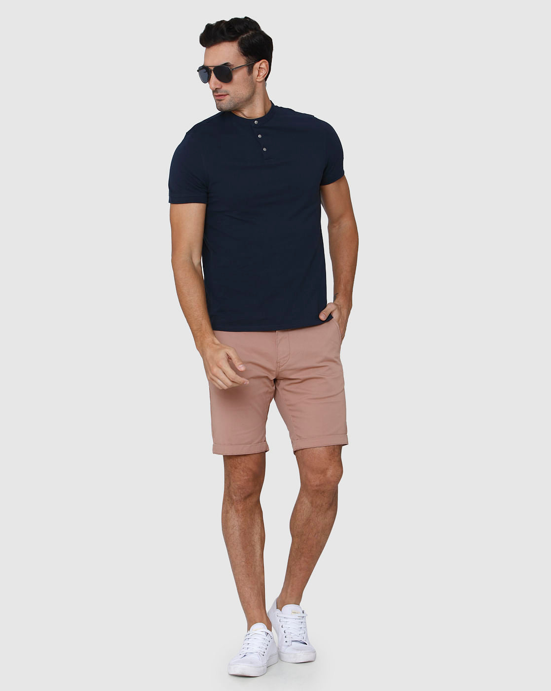Blue Henley T-Shirt