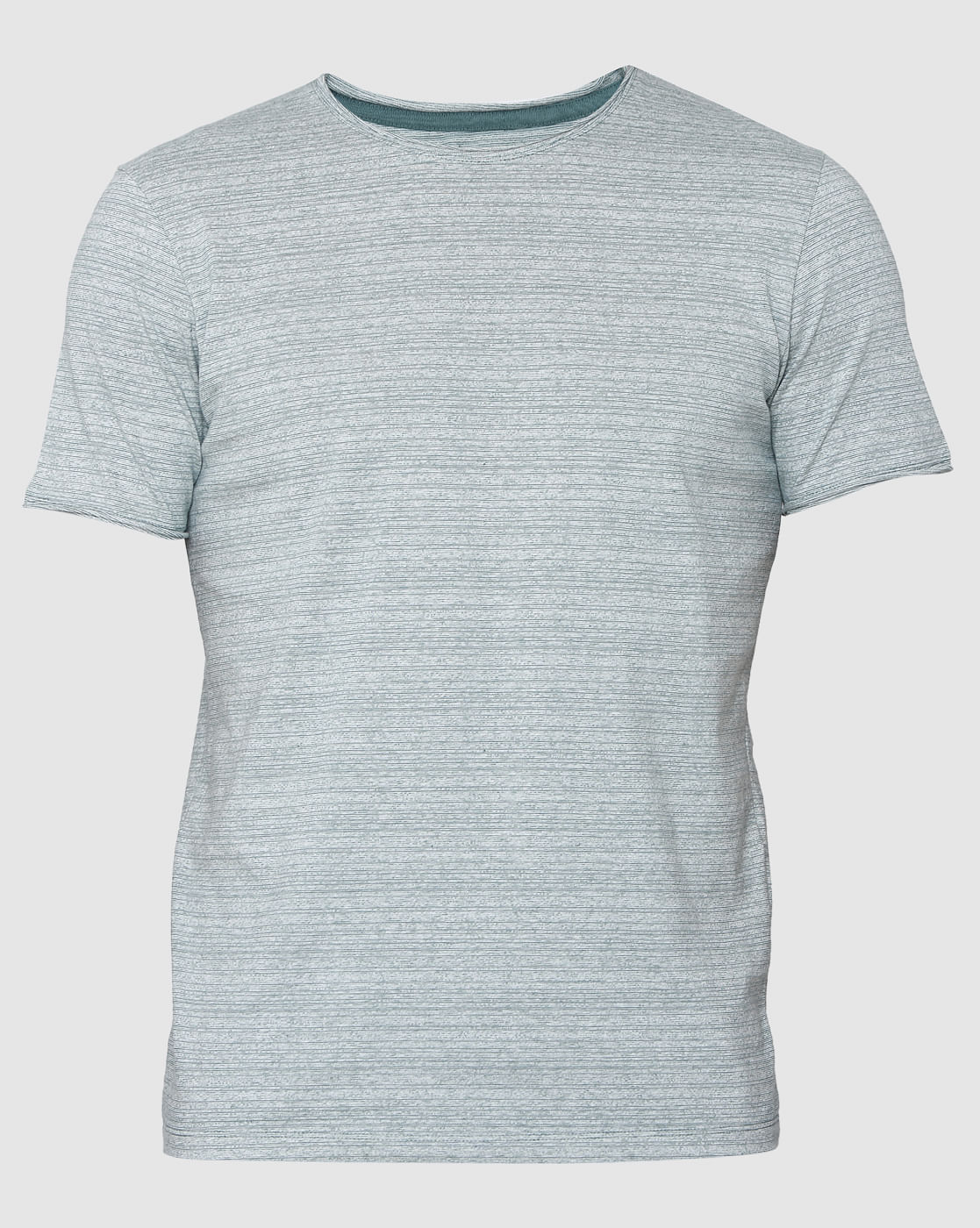 Blue Striped Crew Neck T-Shirt