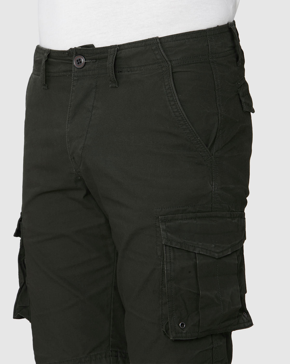 Grey Cargo Shorts