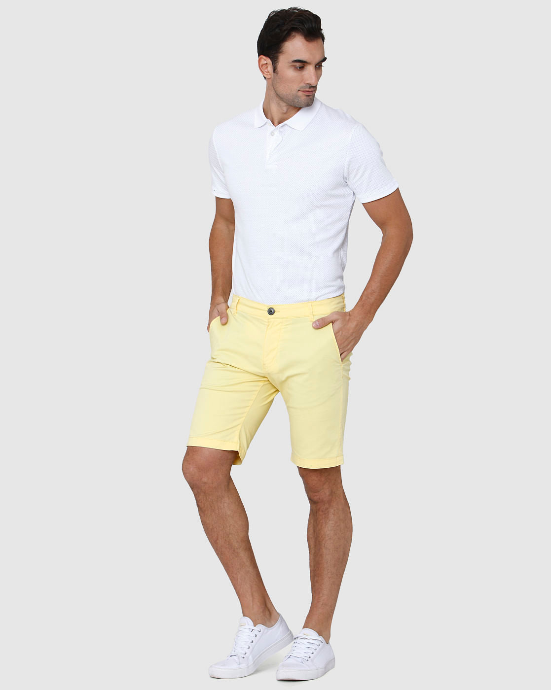 Yellow Chino Shorts