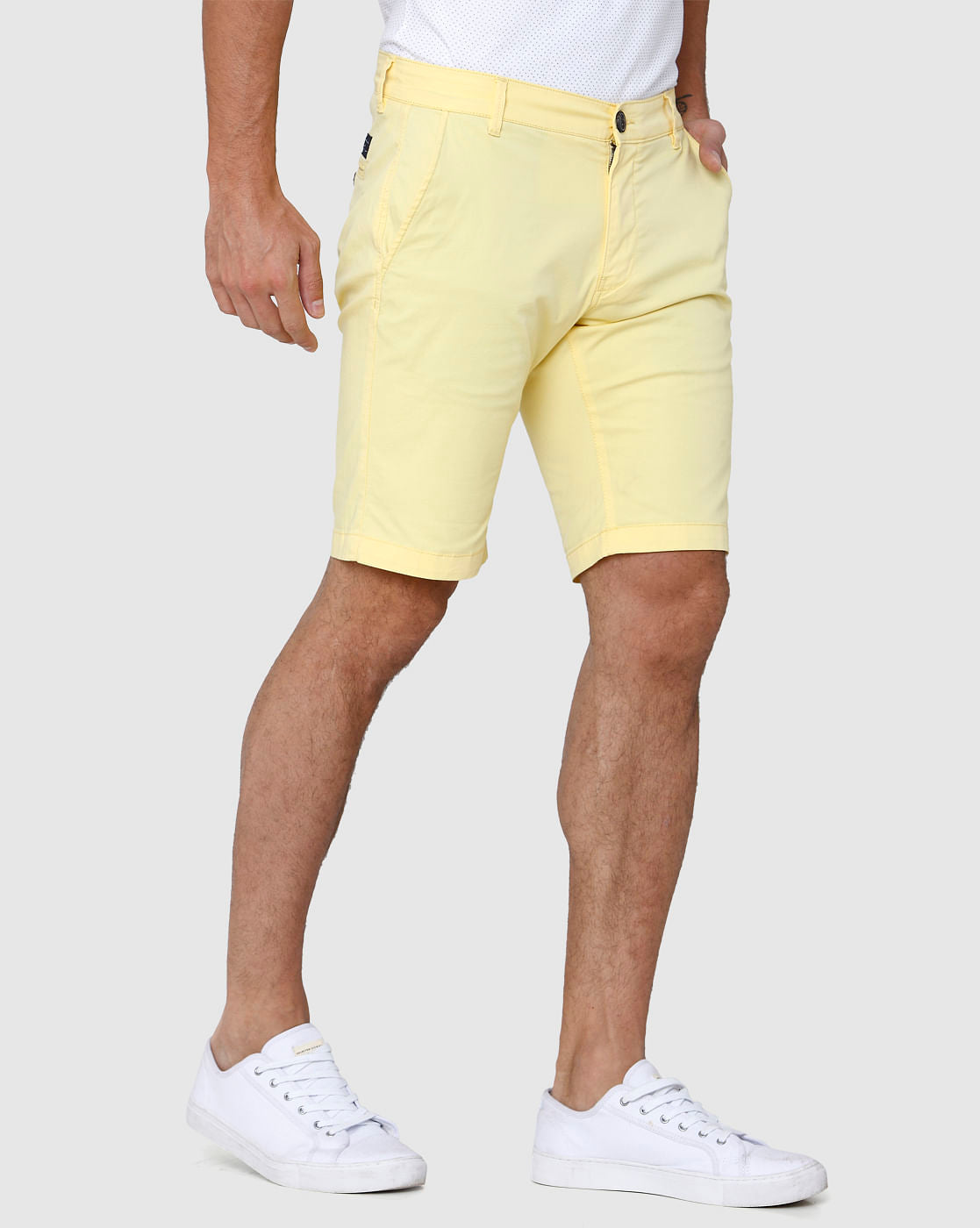 Yellow Chino Shorts