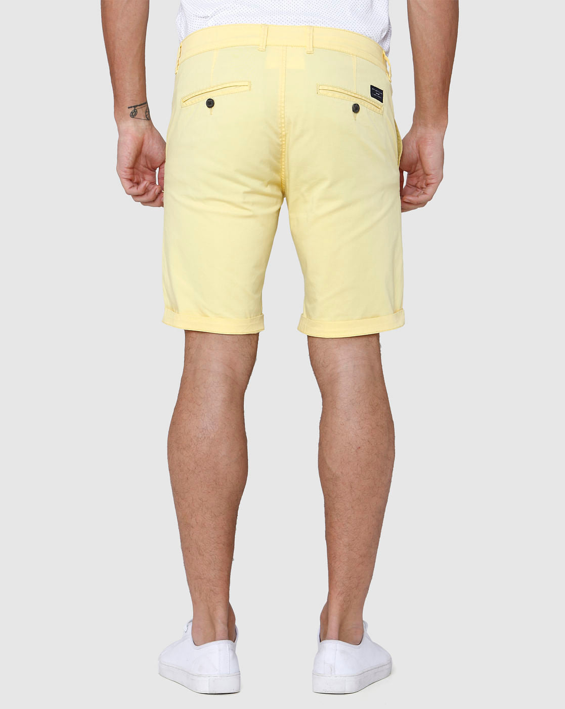 Yellow Chino Shorts