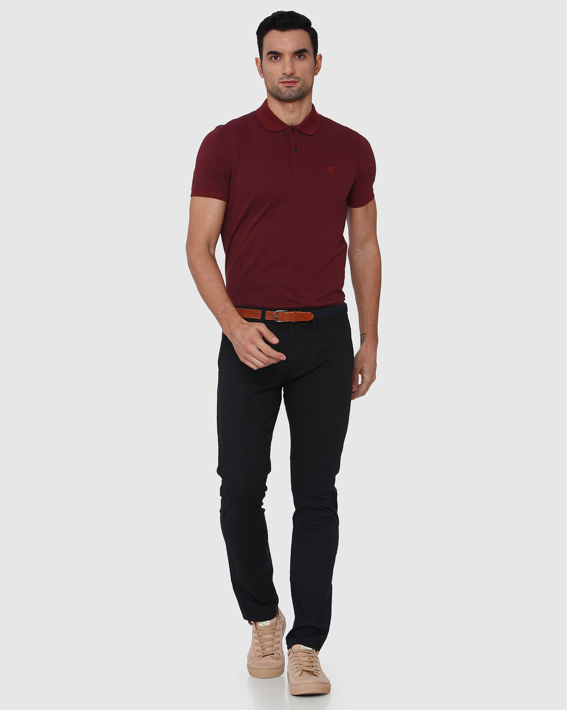 Black Slim Fit Chinos