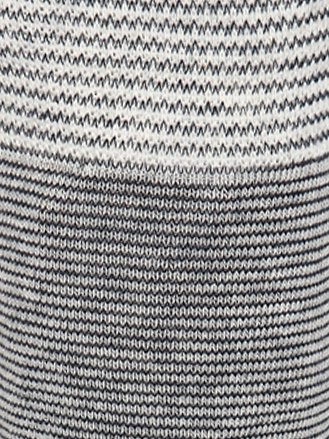 Dark Blue Striped Mid Calf Length Socks