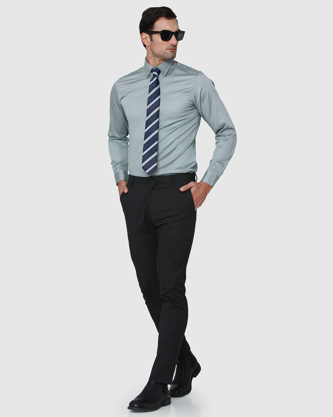 Blue Full Sleeves Shirt