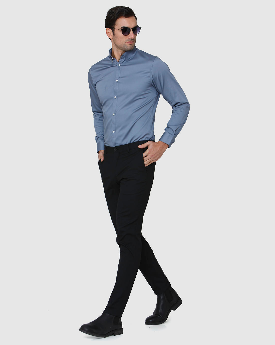 Blue Full Sleeves Shirt