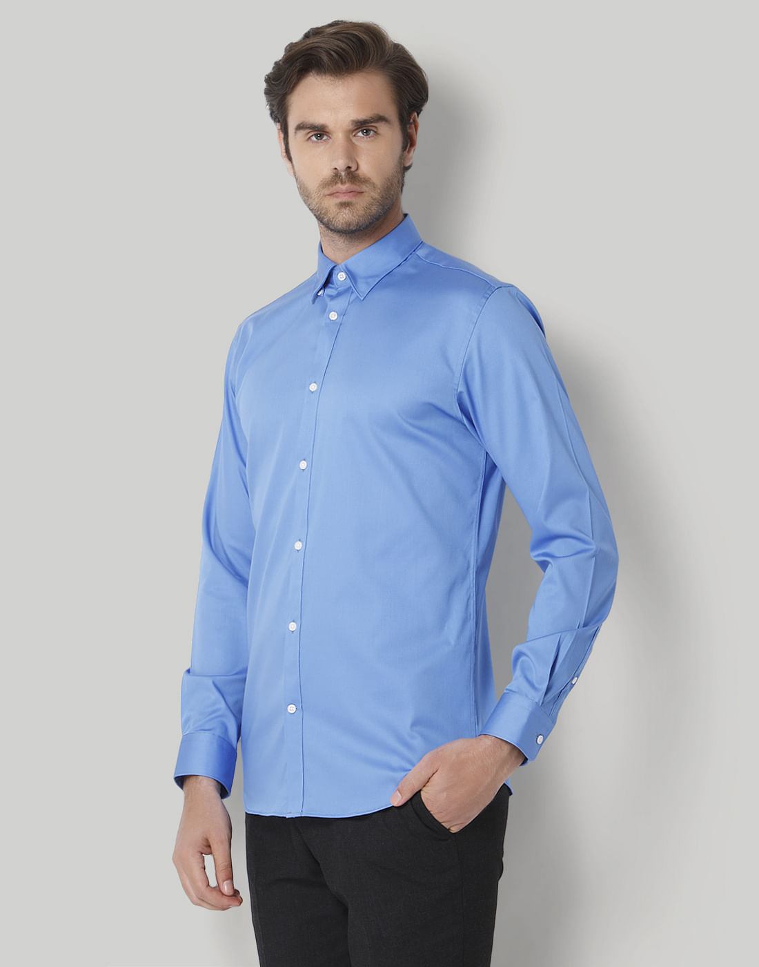 Blue Full Sleeves Shirt