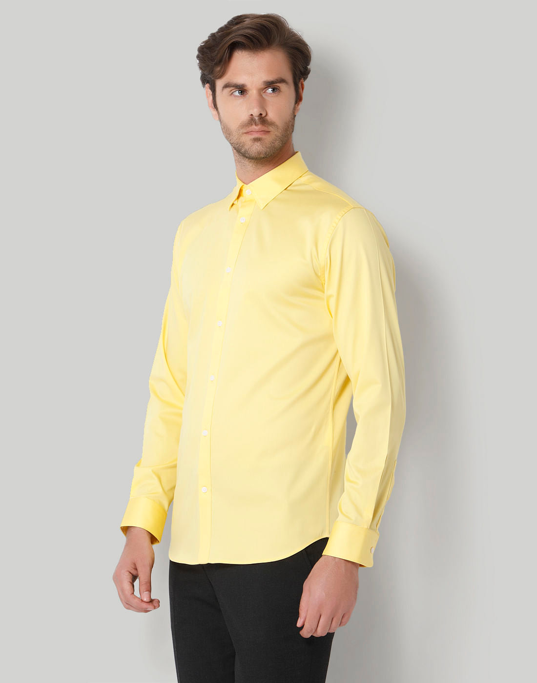 Yellow Full Sleeves Shirt