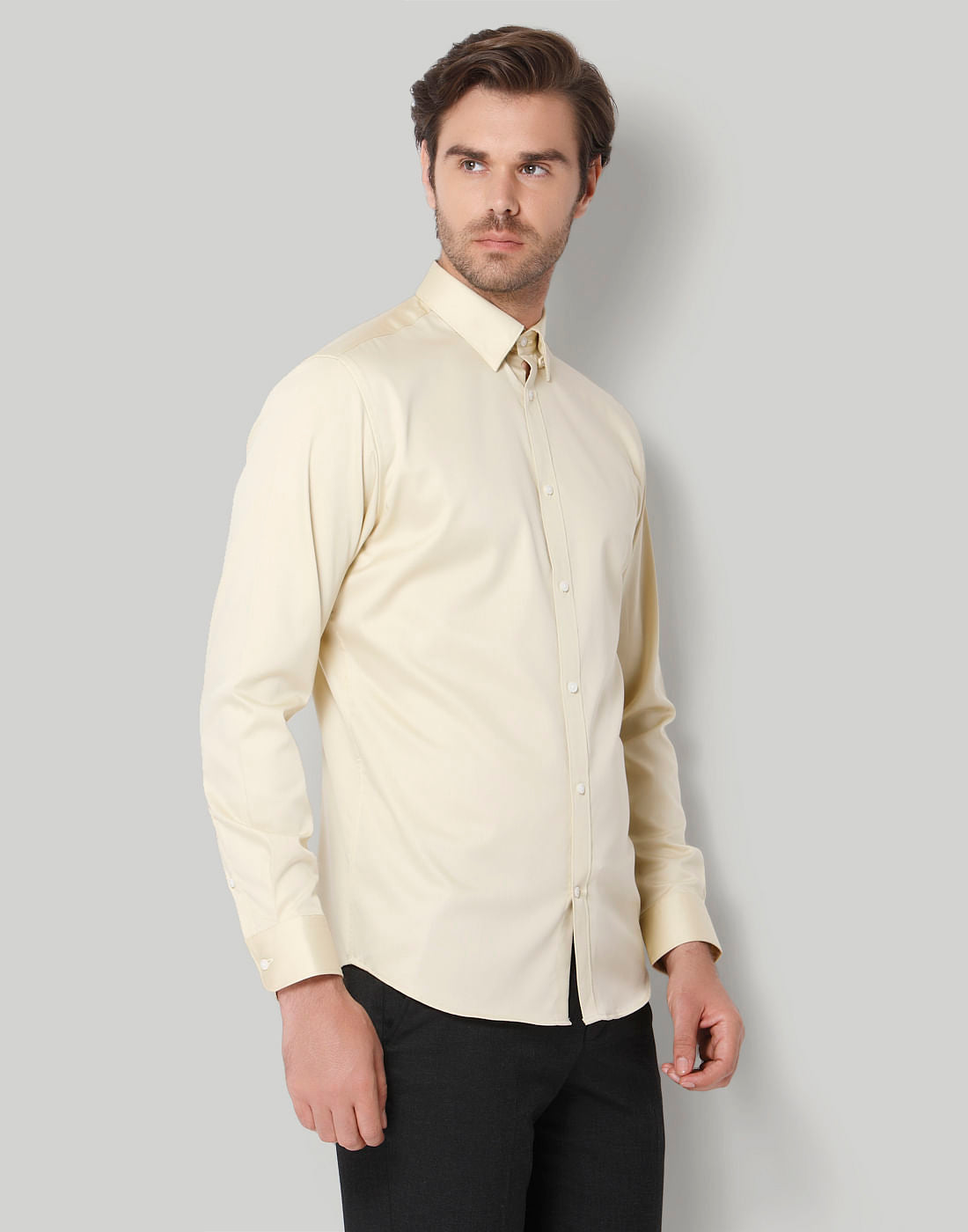 Yellow Full Sleeves Shirt