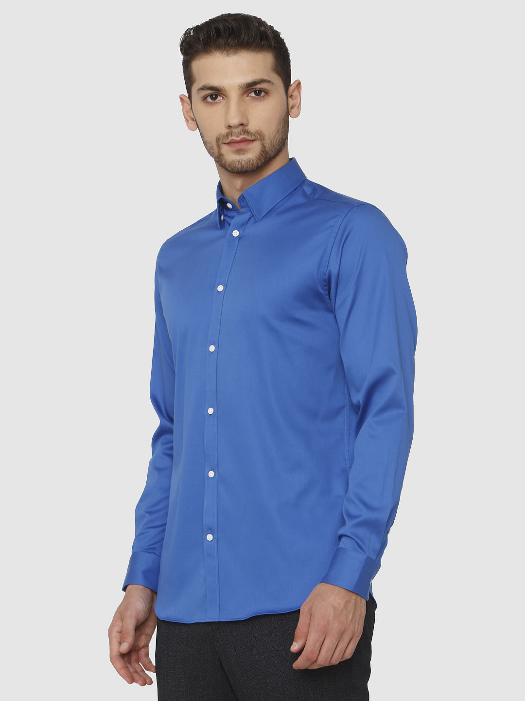 Blue Slim Fit Formal Shirt