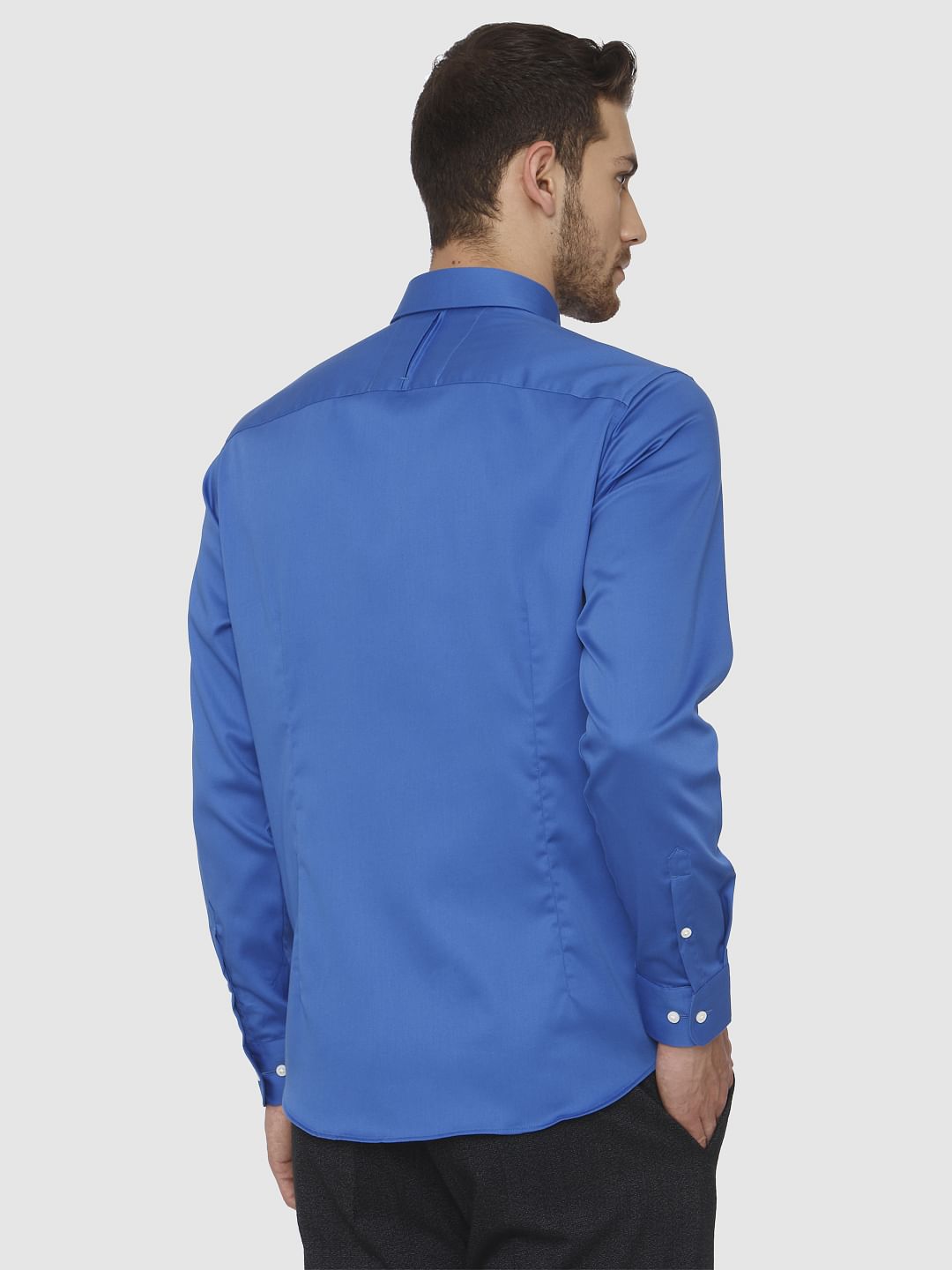 Blue Slim Fit Formal Shirt